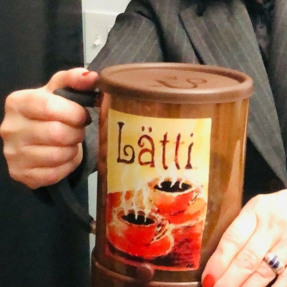 Latti Air-Tight Metering Coffee Dispenser 16oz Canister Keeps Grounds Fresh - Picture 6 of 10